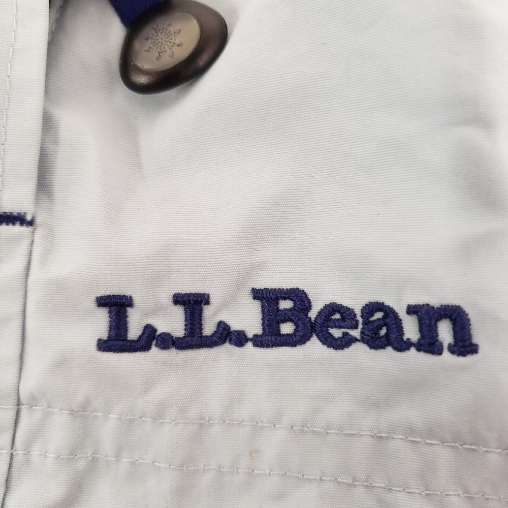 Ll Bean Womens Trail Model Waterproof 3 In 1 Jacket Size XL Blue Hooded Pockets - Picture 10 of 16